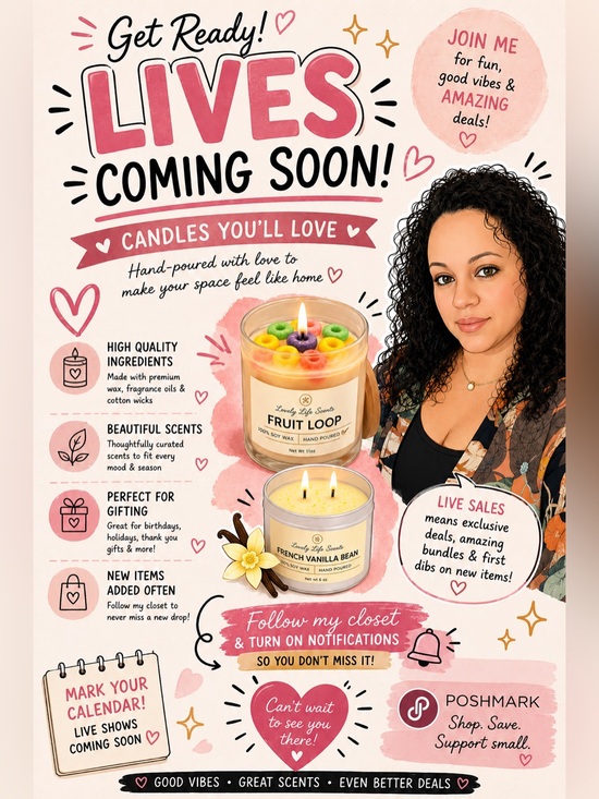 Other - Lyzz0913 🕯️✨ LIVE SHARE SHOWS COMING SOON 🛍️ Cozy Scents, Great Finds 💖